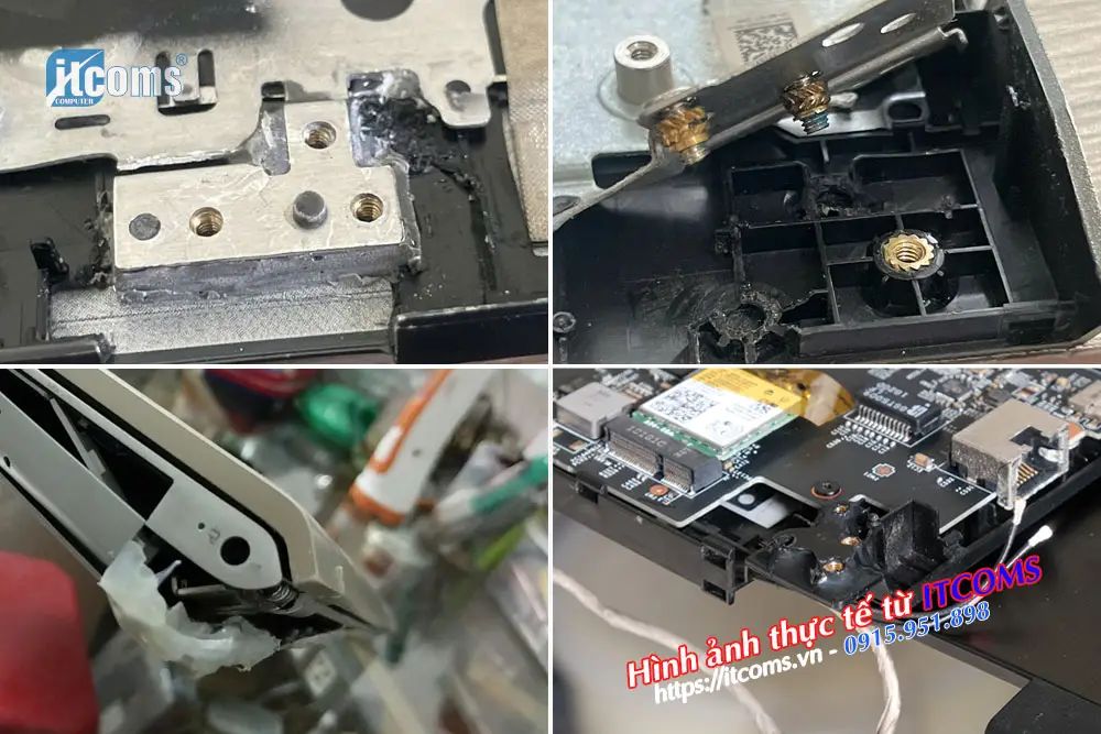 Dịch vụ Laptop Bung, Gãy Bản Lề 4 dich vu sua ban le laptop